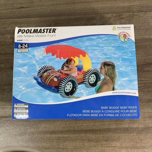 Poolmaster Learn-to-Swim Swimming Pool Float Baby Rider with (Baby Buggy) - Picture 2 of 8